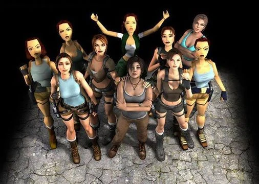 tante versioni di Lara Croft