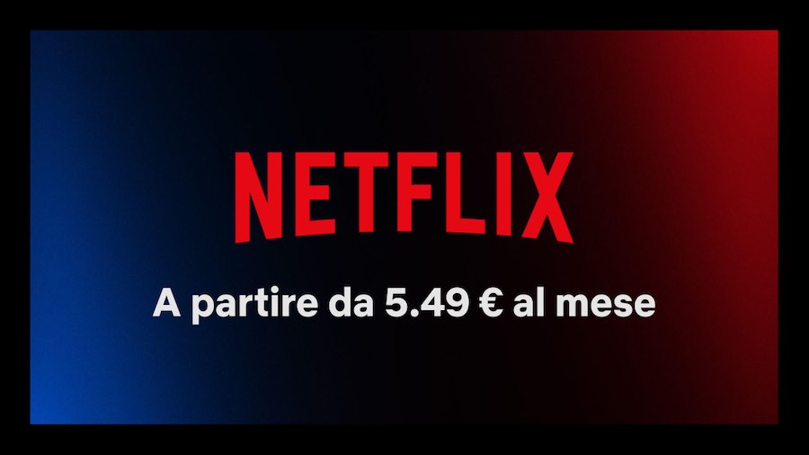 Screenshot del nuovo piano mensile di Netflix
