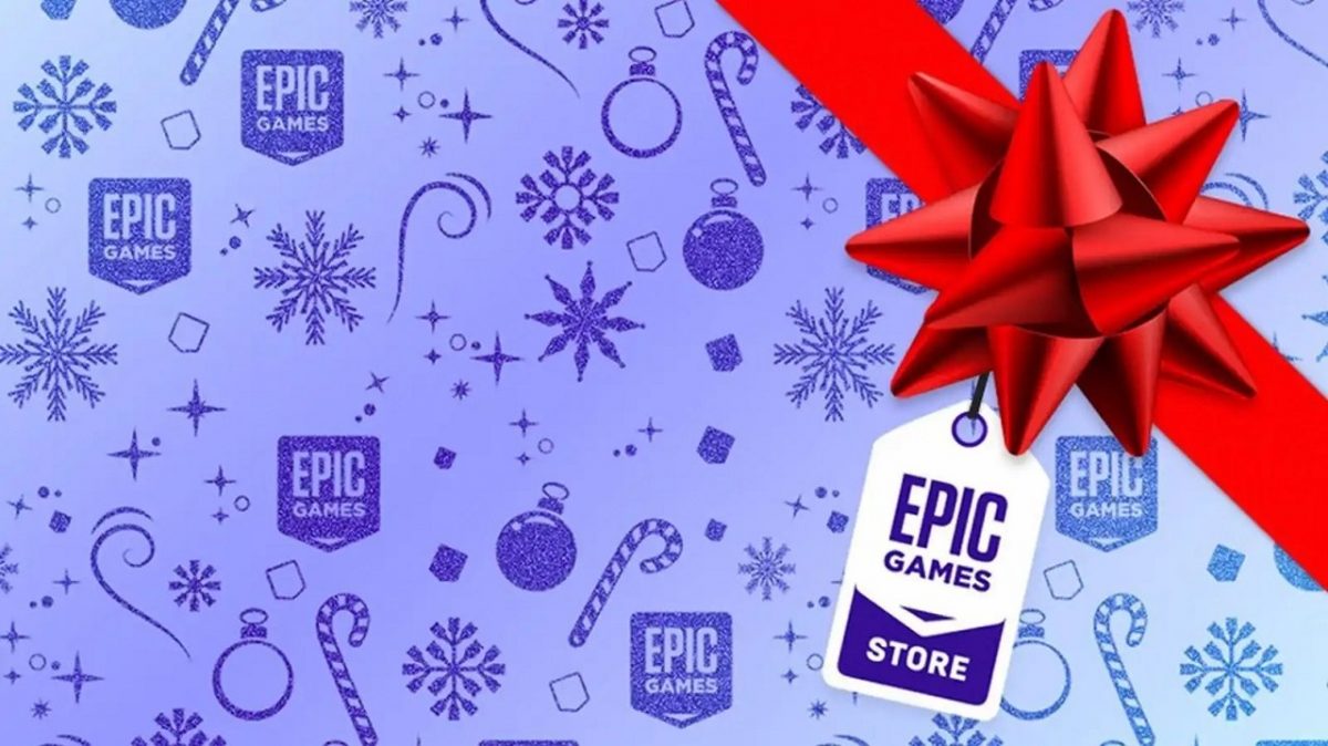 La carta regalo di Epic Games che cela l'identità dei giochi misteriosi natalizi.