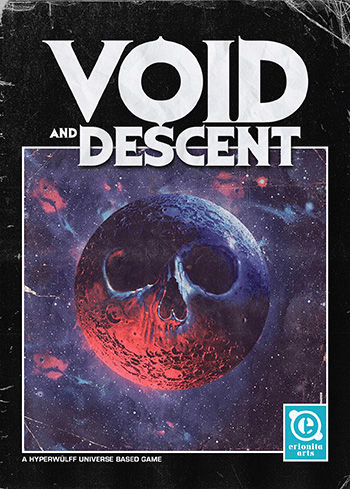 Un pianeta minaccioso, che ricorda quasi un teschio umano, è la copertina di Void And Descent.
