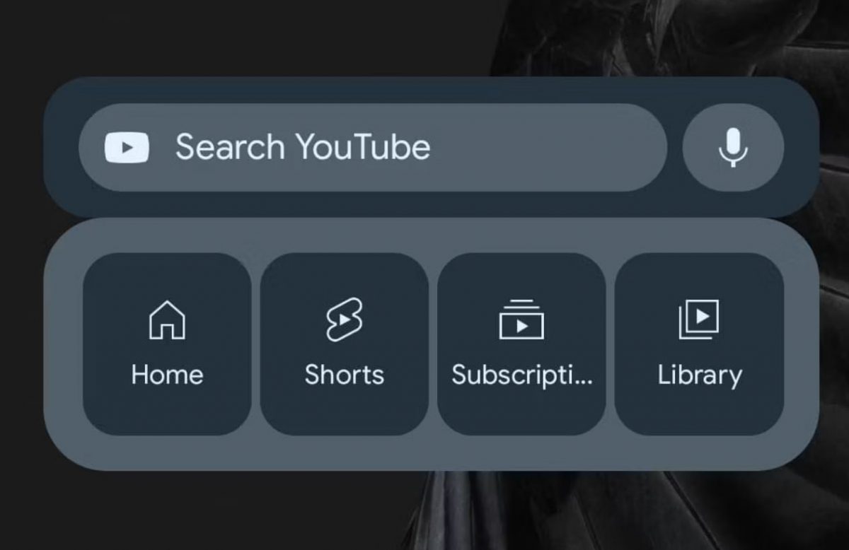 Le nuove scorciatoie per la barra di ricerca di Youtube.