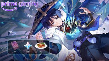 genshin impact ricompense amazon prime gaming illustrazione di scaramouche che cade