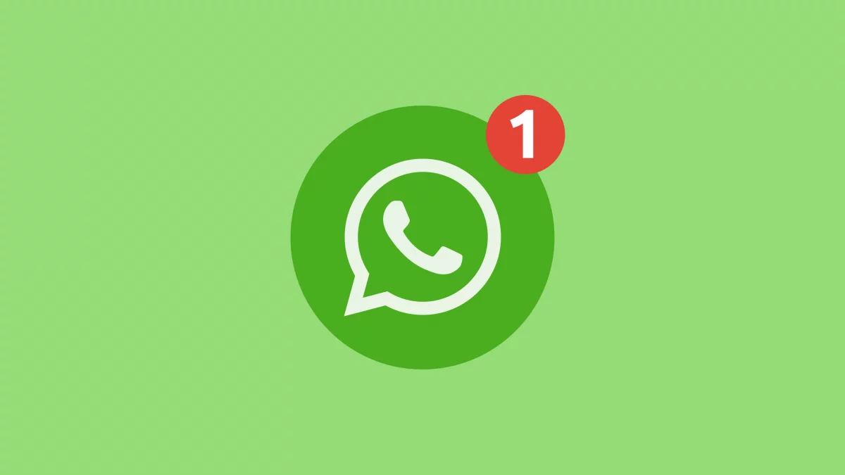 Logo WhatsApp con notifica
