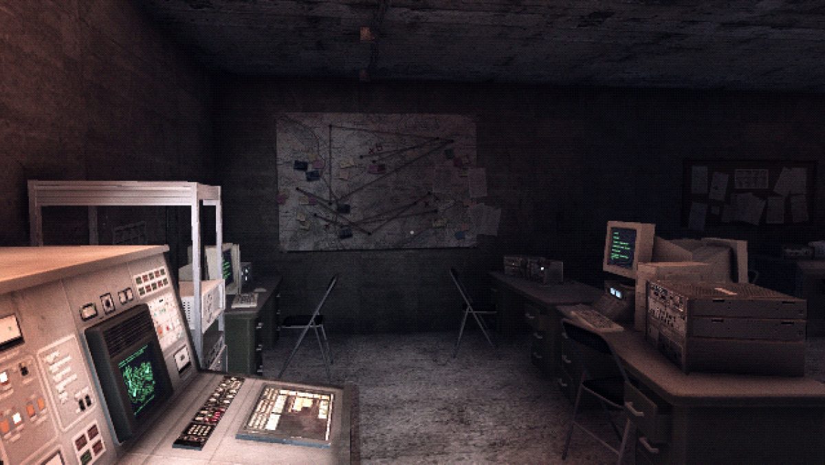 La sala di controllo dell'Orchard, il bunker visitabile in Chasing Static.