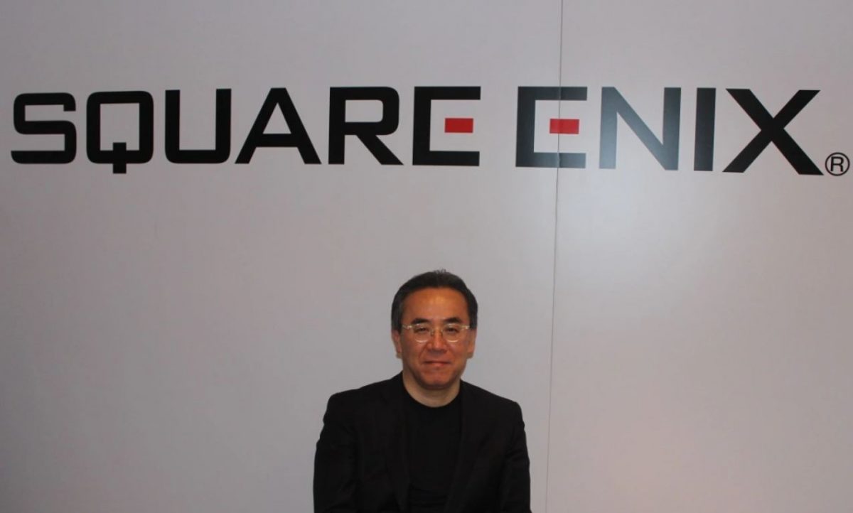 Yosuke Matsuda ritratto negli studi di Square Enix.