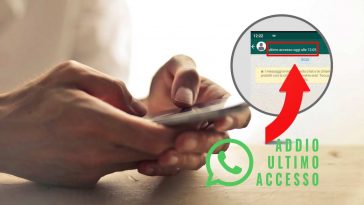 addio ultimo accesso a whatsapp