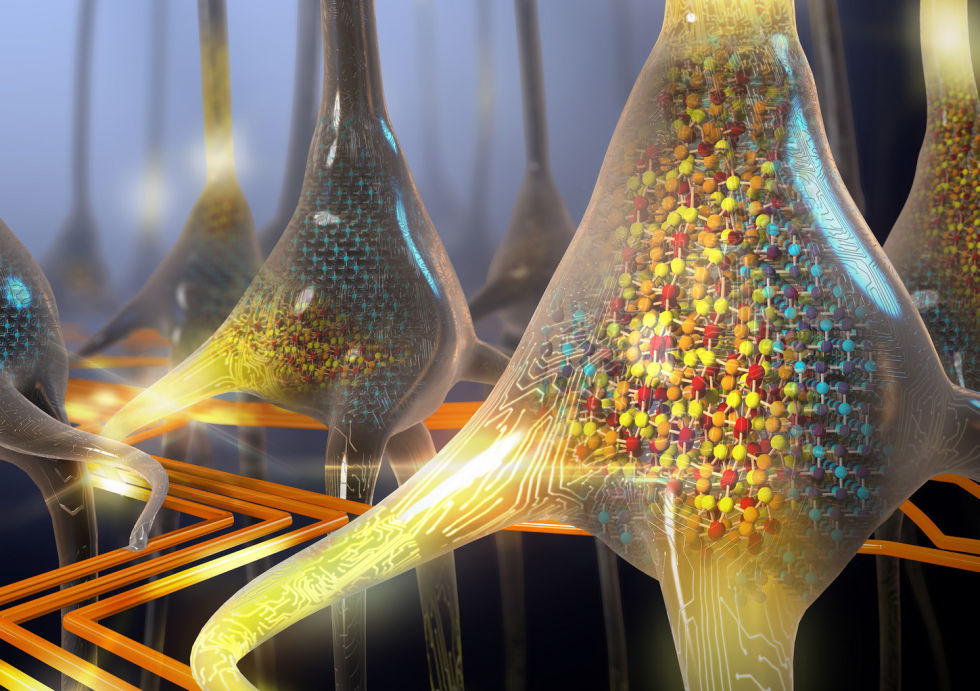 Illustrazione di neuroni artificiali