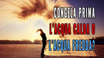 Congela prima l'acqua calda o l'acqua fredda?