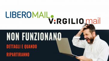 libero e virgilio mail non funzionano