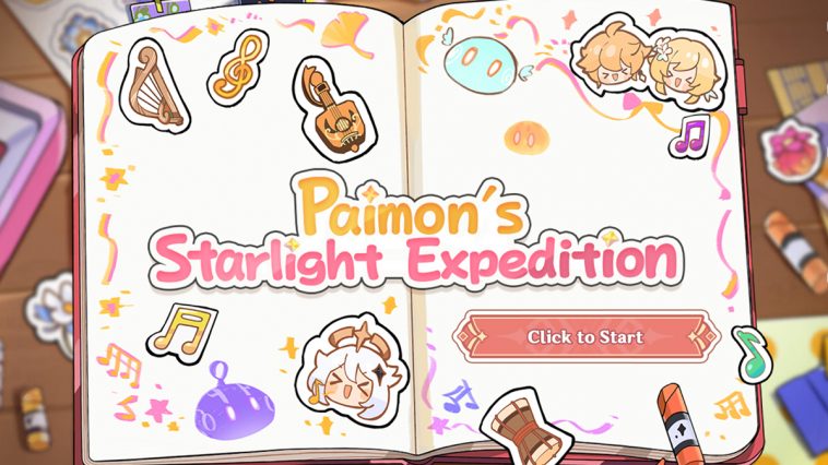 soluzioni evento web genshin impact paimon's starlight expedition