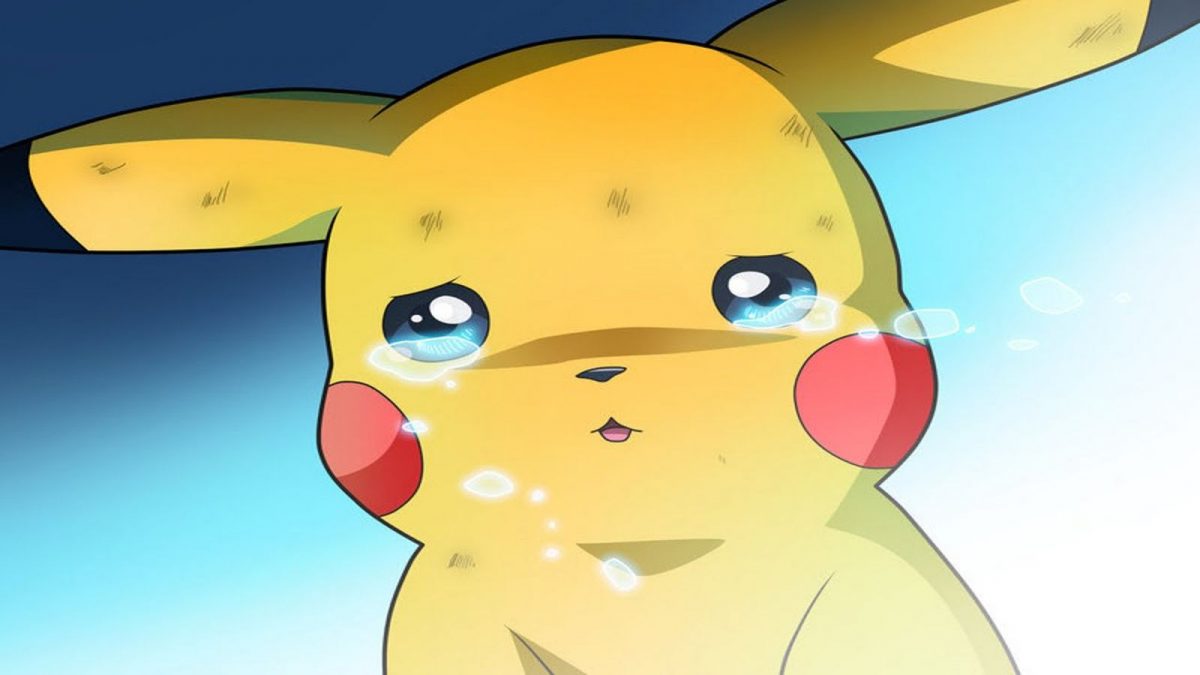 Pikachu piange