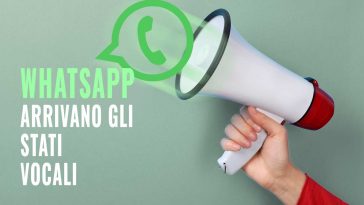 whatsapp arrivano gli stati vocali