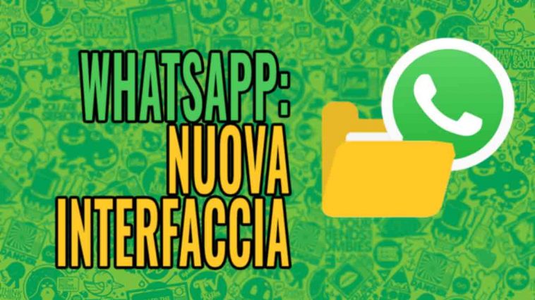whatsapp nuova interfaccia cartelle