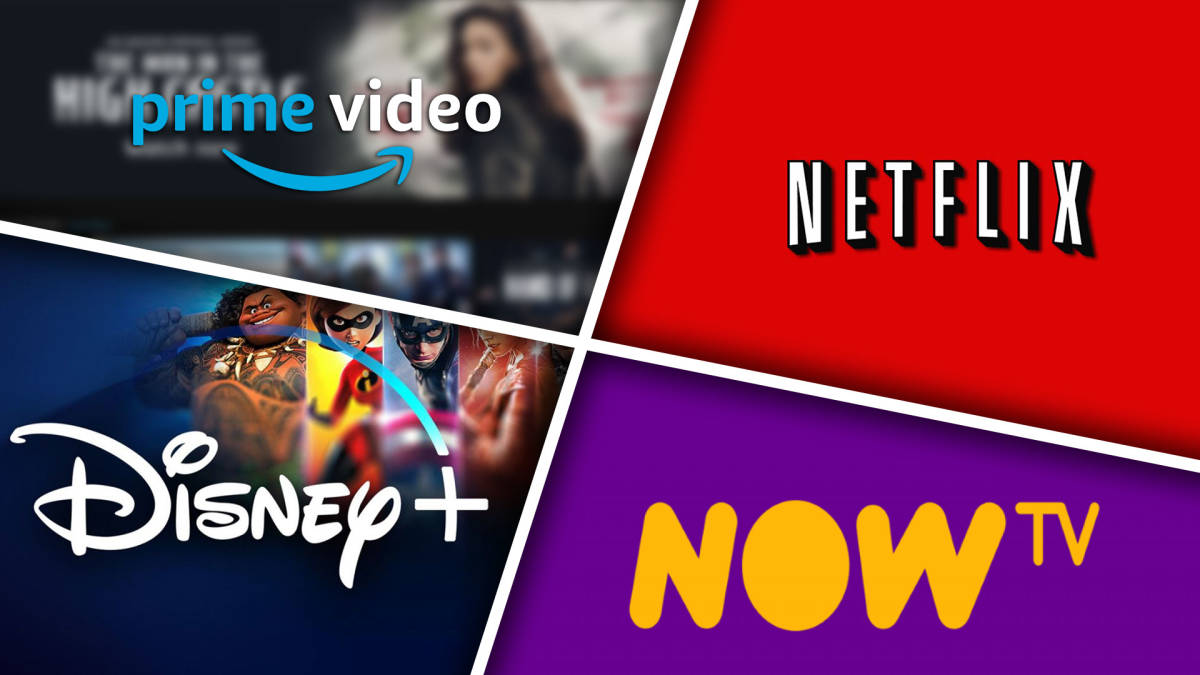 Loghi Prime Video, Netflix, Disney+, Now TV