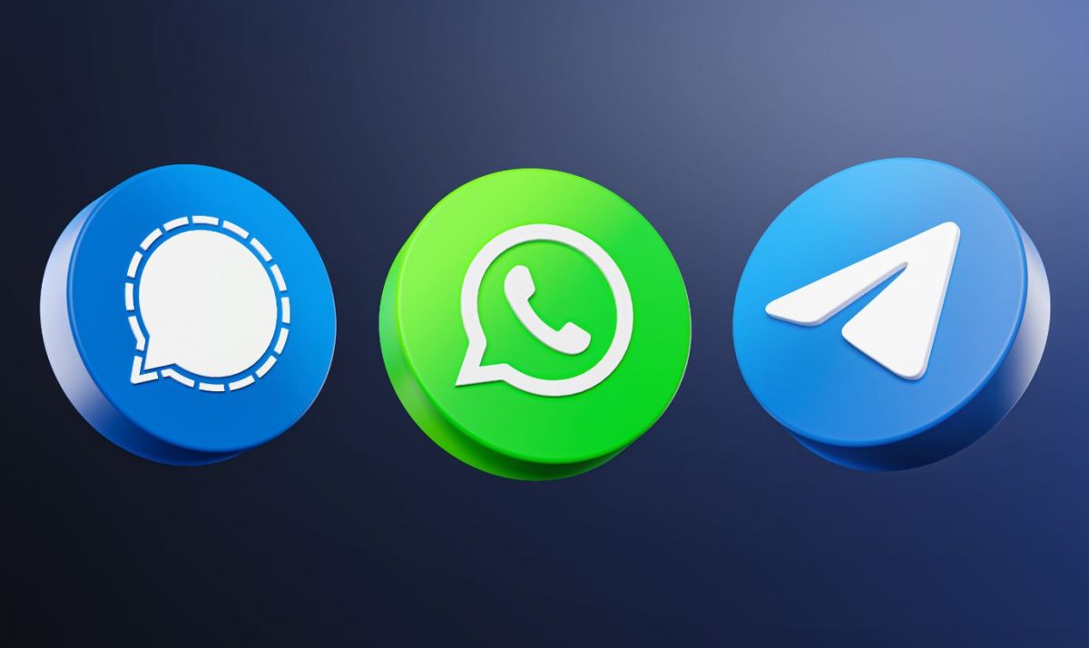 Loghi di Whatsapp e Telegram