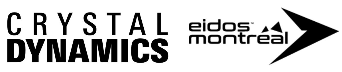 logo Crystal Dynamics e Eidos Montréal