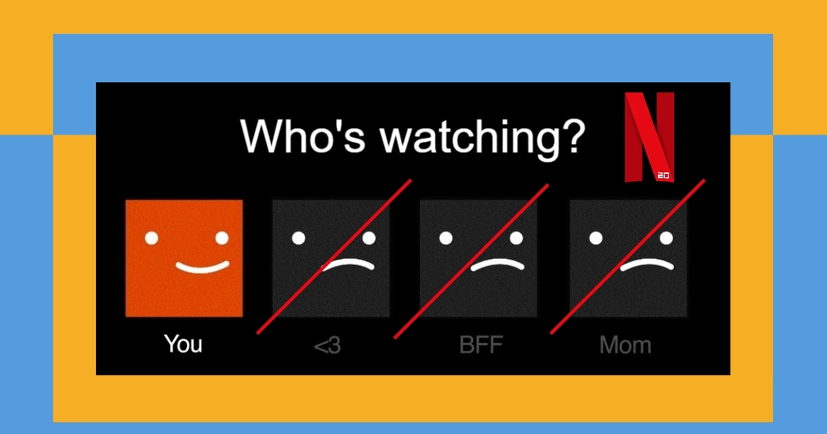 Schermata di Netflix dove possiamo accedere ai vari profili.