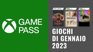 XBOX game pass giochi gennaio 2023