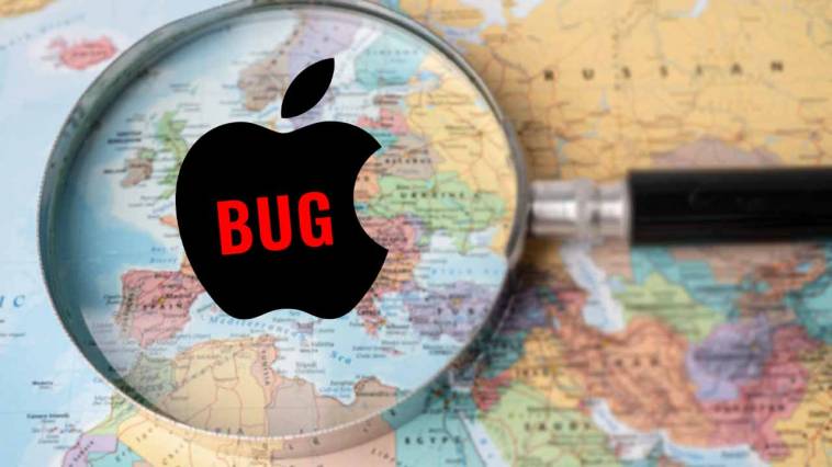 bug apple maps