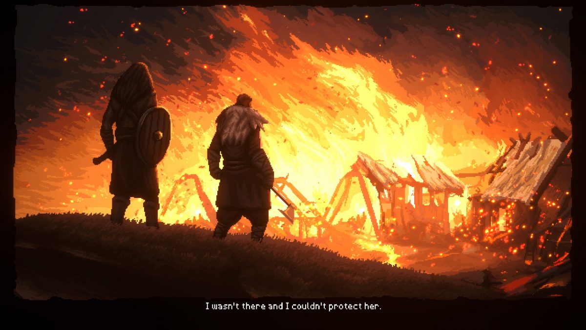 Introduzione di Sons of Valhalla: un villaggio che va a fuoco