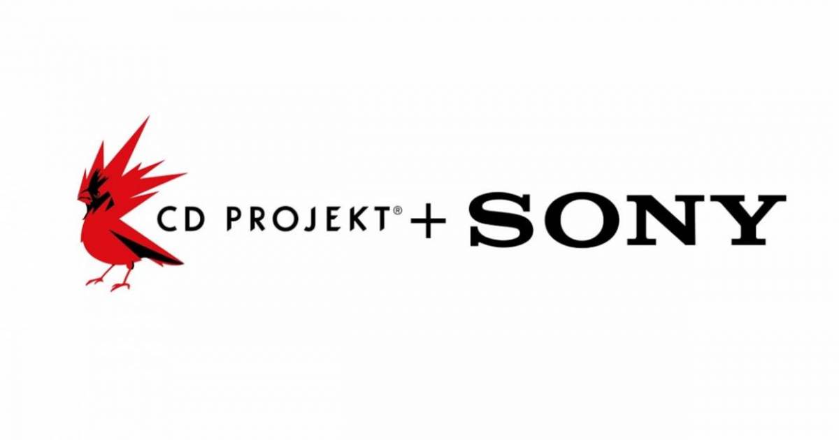 Logo CD Projekt e logo SONY.