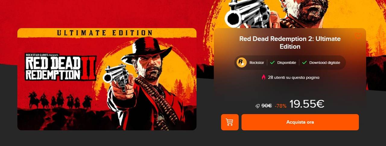 Red Dead Redemption II: con meno di 20 euro ve lo portate a casa ...