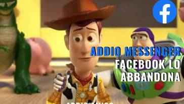 addio a facebook messenger