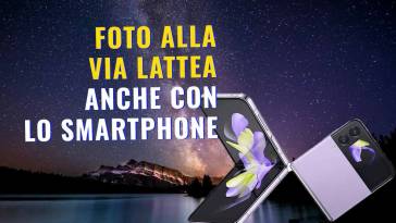 foto alla via lattea ma con il tuo smartphone