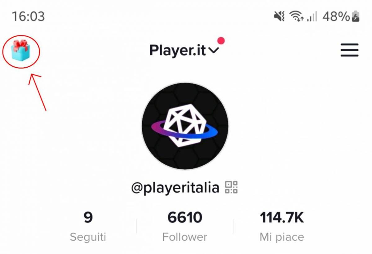 Player Italia TikTok