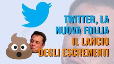 lancio degli escrementi da parte di twitter