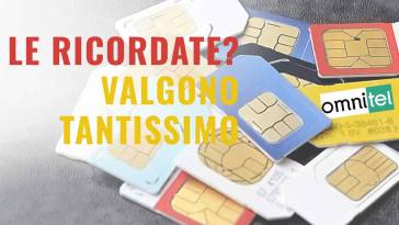 le sim card vecchie valgono un sacco di soldi