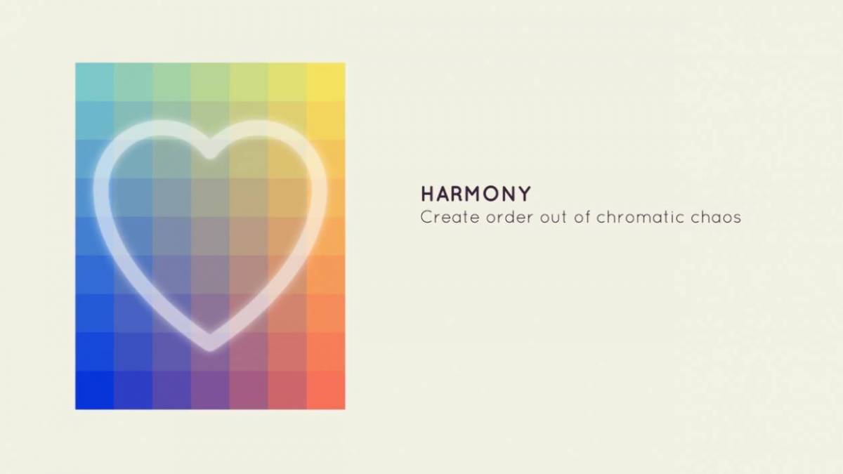 L'immagine di un cuore su uno sfondo di gradiente cromatico, la scritta 
