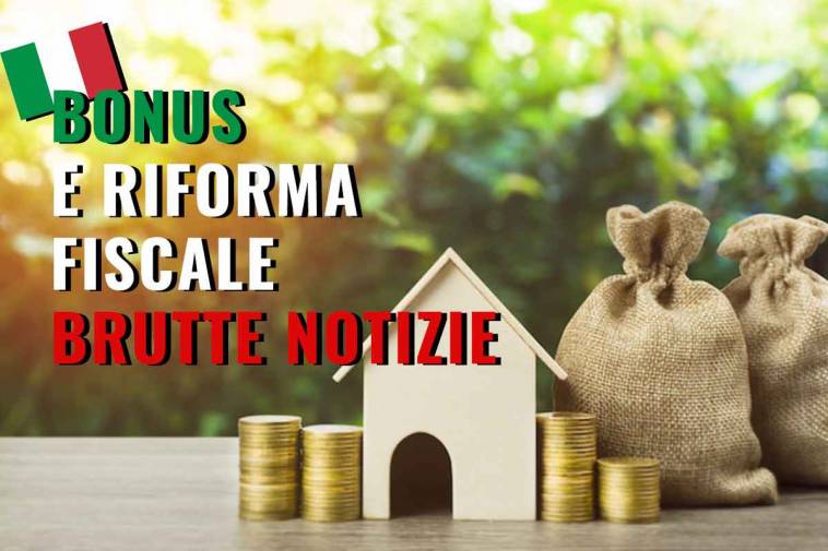riforma fiscale e bonus brutte notizie per gli italiani