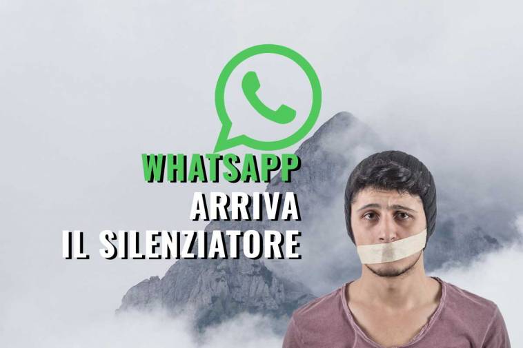 whatsapp arriva il silenziatore