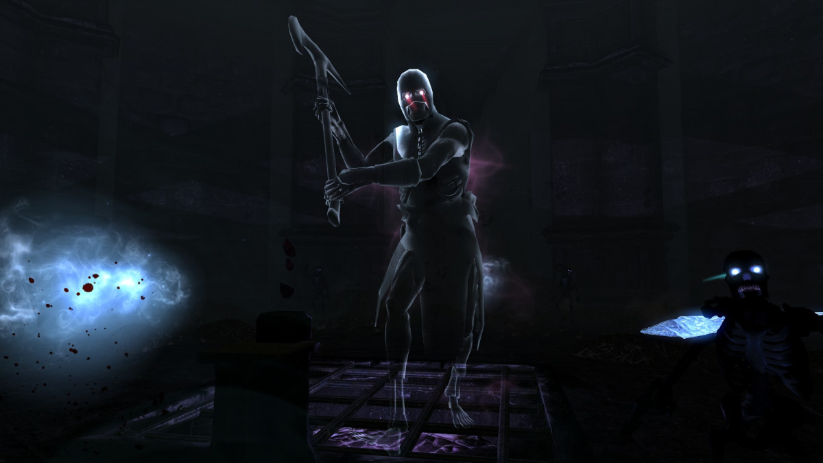 Un'immagine del Mietitore, boss segreto in Skyrim.