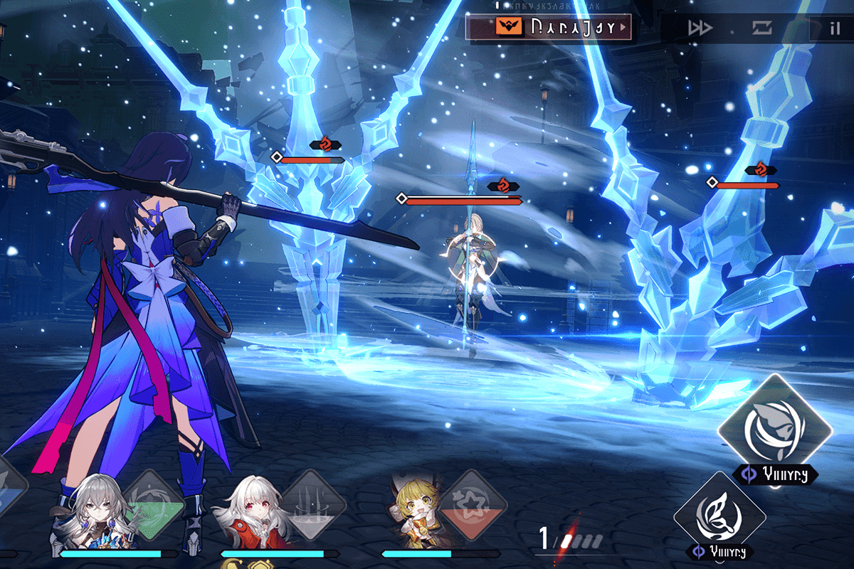 battaglia honkai star rail contro nemici ice con debolezza fire