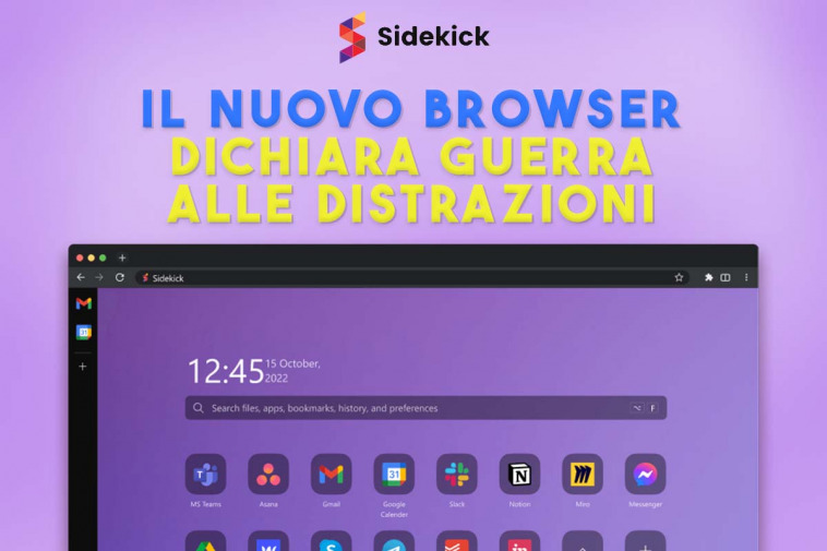 nuovo browser sidekick è contro le distrazioni