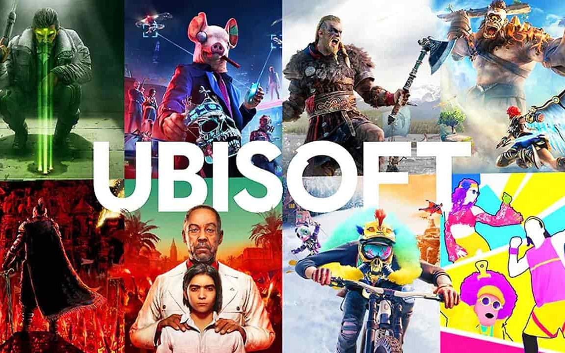 Collage di alcuni dei più celebri franchise Ubisoft