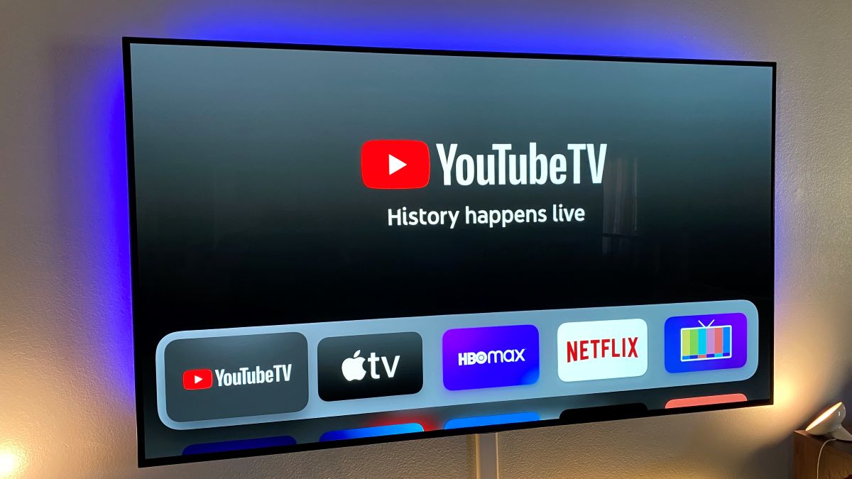 Schermata iniziale di YouTube TV