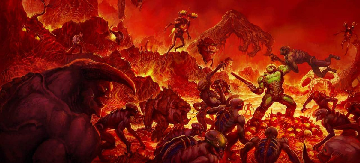 Cover infernale di Doom del 2016