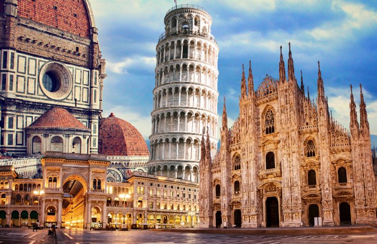 Firenze duomo torre Pisa Milano