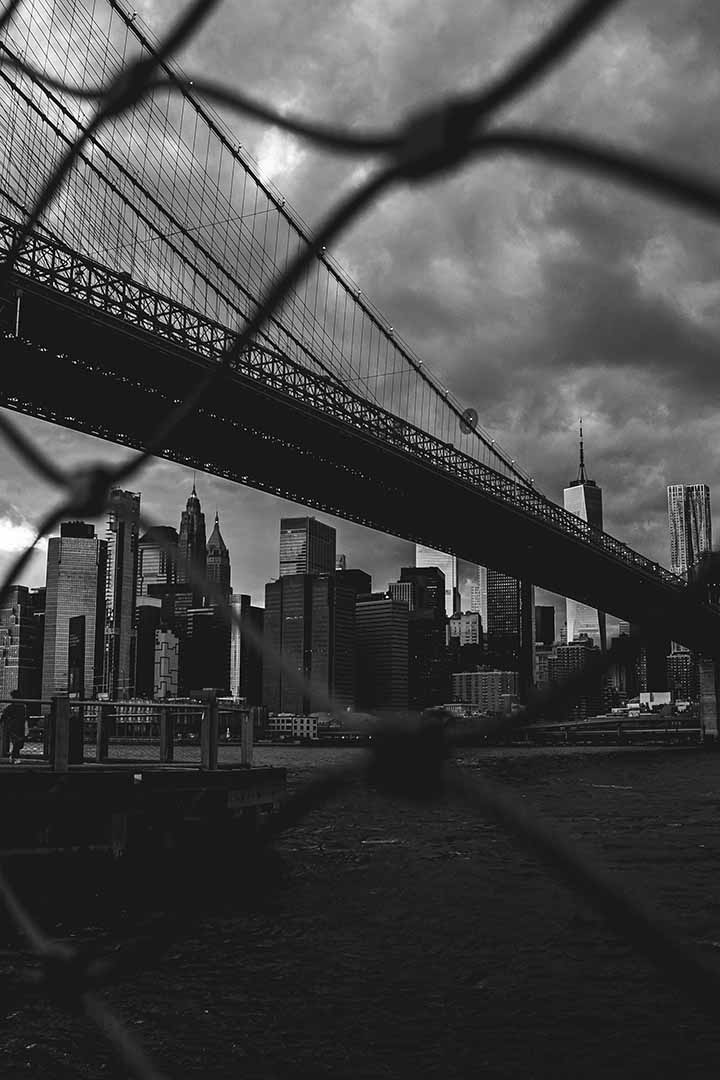 Skyline di New york vista da Brooklyn fotografata da Daniele Di Egidio