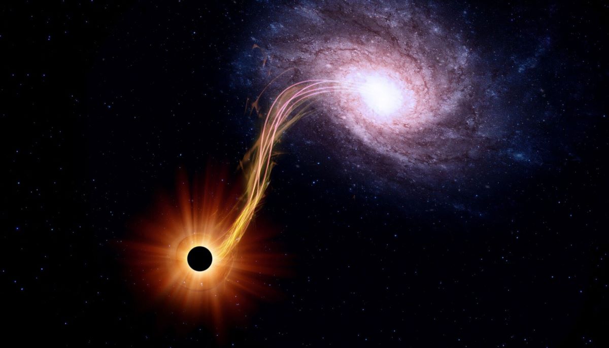 Buco nero che rilascia energia