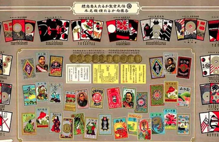 La prima versione delle carte di Nintendo del 1889, genere 