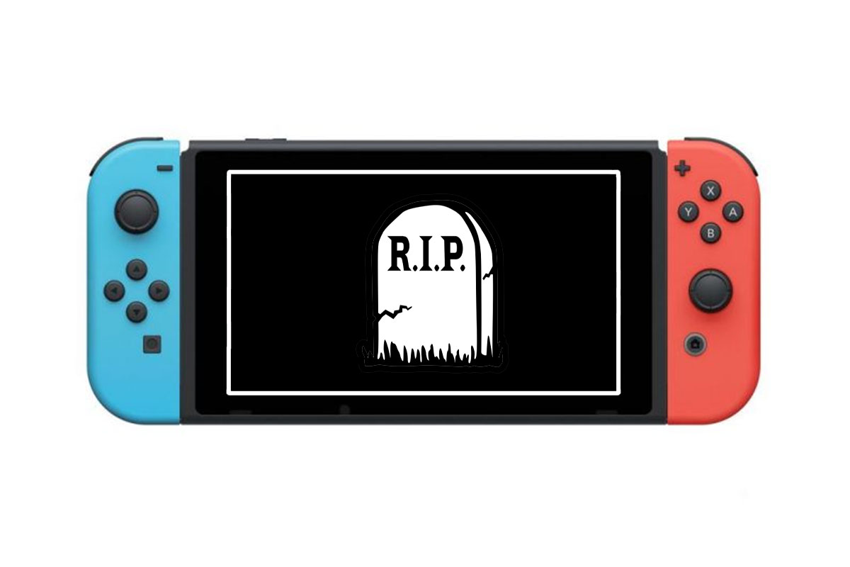 If you get this black screen on your Switch, you can still save it |  do this
