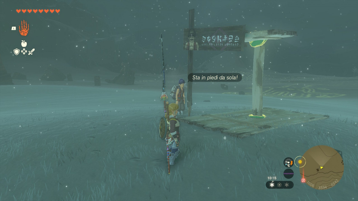 Struttura a C per mantenere un cartello di Miceda in The Legend of Zelda: Tears of the Kingdom