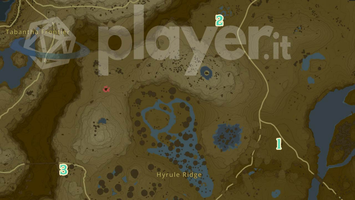 Posizione dei pozzi delle Colline di Hyrule in The Legend of Zelda: Tears of the Kingdom