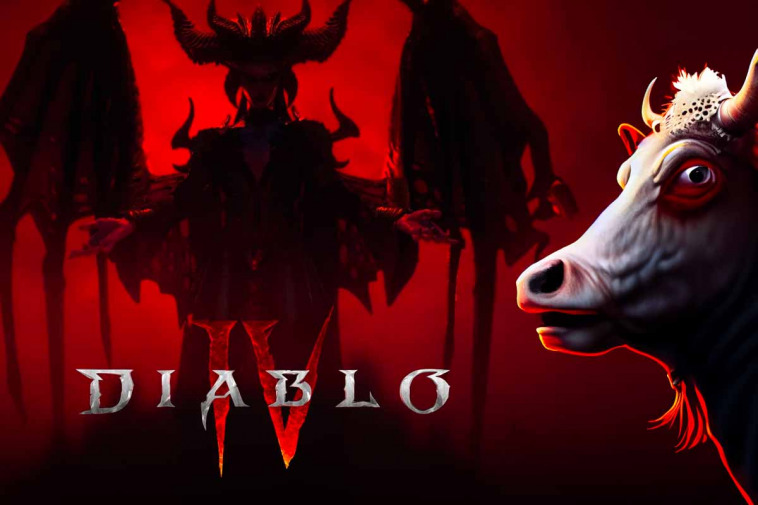 Diablo IV gli utenti cercano la mucca