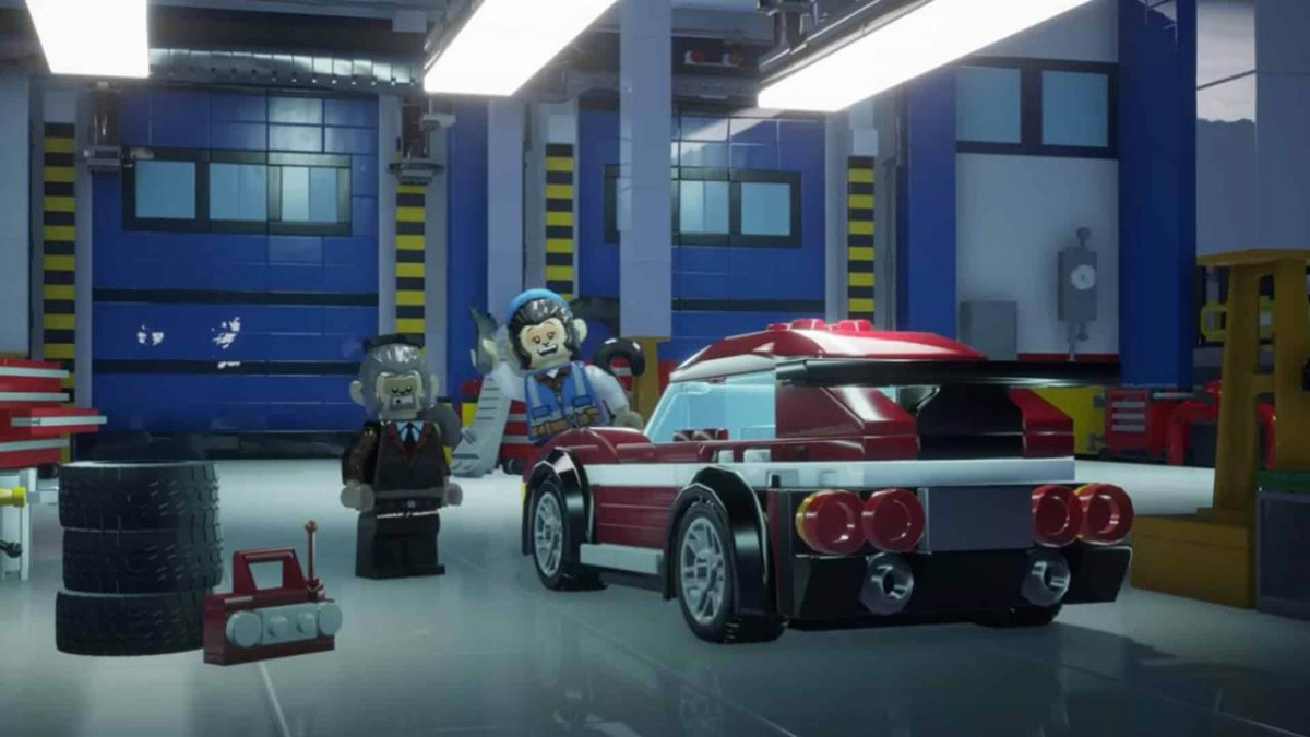 Il garage dove personalizzare i veicoli di Lego 2K drive 