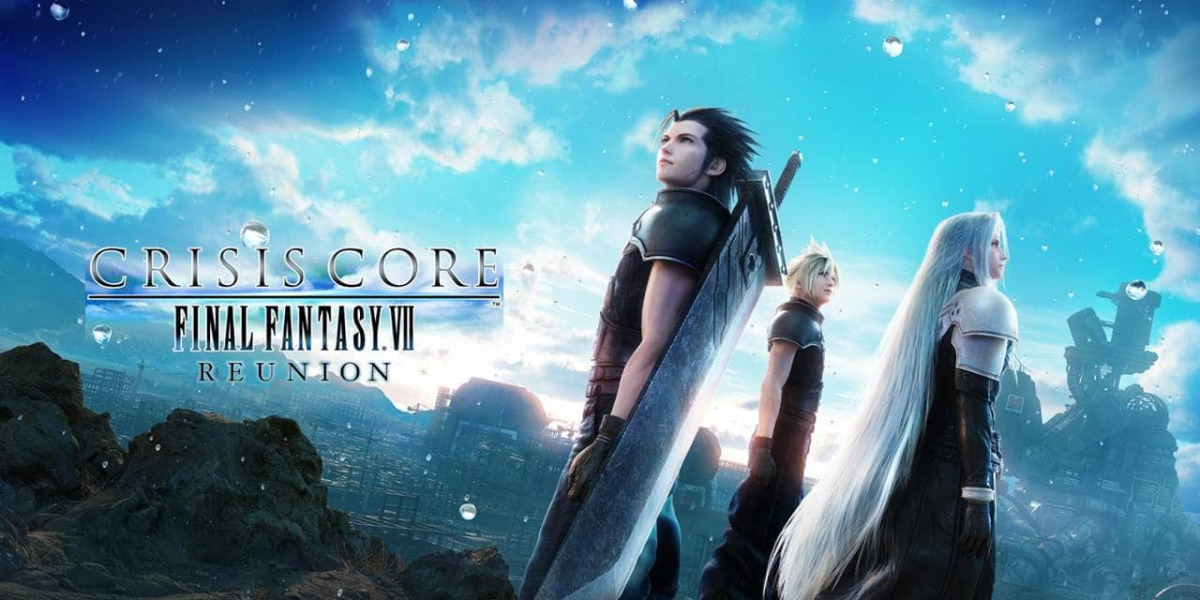 Cover di Crisis Core: Final Fantasy VII Reunion  con Zack, Cloud e Sephirot